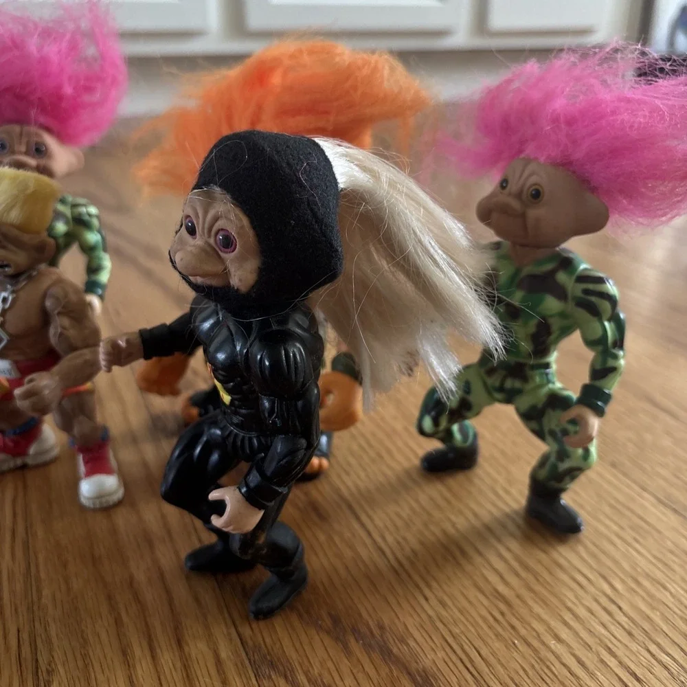 1992 Vintage Hasbro, TNT,  Battle Trolls Lot Of 5‎ Figures RARE
